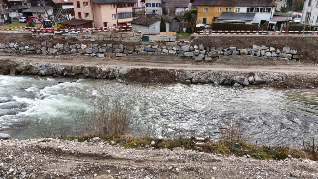 2025-02-24 Hilfsbrücke. Widerlager links